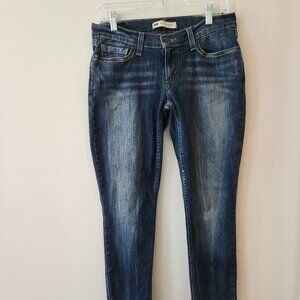 Levi Womens 524 Distressed Jeans